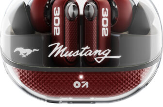 GOBOULT Mustang Sprint, App Support, Dual Pairing, 60Hrs, 32dB ANC & Quad Mic ENC, 6.0v Bluetooth(Blaze Red, True Wireless)
