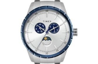 TIMEX Silver-Tone Round Dial Analog Men’s Watch – TWEG28505