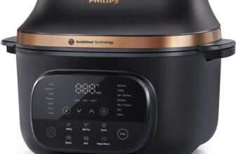 PHILIPS NX5300/00 OneChef, Smart All in One Cooking Device, 33-in-1 Functions (Air Fry, Stir Fry, Steam, Boil, Curry),AmbiHeat Technology for Perfect Indian Cooking Air Fryer(6 L)