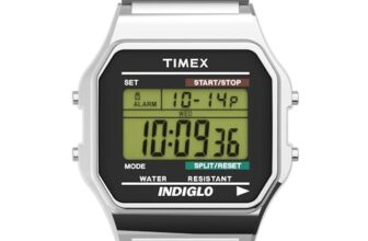 TIMEX Square 34mm Grey Dial Digital Men Watch – T78587UJ