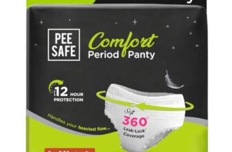 Pee Safe Comfort Period Panties | L-XL | 4 Panties | 360° Protection | 12 Hr Protection | Leak Proof | Overnight Comfort | Rash & Toxin Free | Seamless Fit