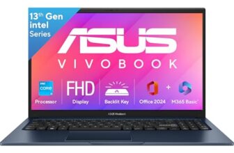 ASUS Vivobook 15, Intel Core i3 13th Gen 1315U, 12GB RAM, 512GB SSD, FHD 15.6″, Windows 11, Office Home 2024, Quiet Blue, 1.7Kg, X1504VA-BQ332WS, Intel UHD iGPU, M365 Basic (1Year)*, 42Whrs Laptop
