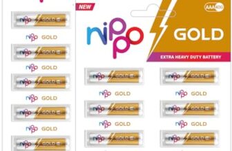 Nippo 4DG Gold AAA Battery | 1.5 V | 24 Months Shelf Life | for Toys, Remotes, Clocks, Wireless Mouse & More-Pack of 20