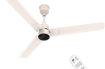 Polycab Wizzy Plus 1200mm 5-Star BLDC, Remote Ceiling fan for Living Room| 55% Energy Saving, 100% Copper, High Air Delivery, Free Installation | 3+1 yr Warranty【Beige Rosegold】