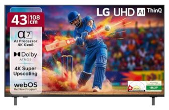 LG 108 cm (43 inches) UA82 AI Series 4K Ultra HD Smart webOS LED TV 43UA82006LA