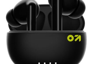 GOBOULT W20 Truly Wireless in Ear Earbuds with 40H Playtime, Zen™ ENC Mic, 45ms Low Latency, 13mm Bass Drivers, Type-C Fast Charging, Touch Controls, IPX5 Ear Buds TWS (Space Black)