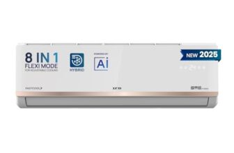 IFB Model Gold Pro Series 2 Ton 3 Star Split AC with Hybrid Technology, Works upto 55°C, 4-Way Swing, Higher Cooling Capacity, Self-Clean & AI – White (CI223GN32RGN1, Copper Condenser)
