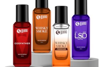 Beardo The Rebel Blend- Whisky Smoke,LSD,Whisky Smoke Firebomb & GodFather Perfume for Men (20ml x 4) | Long Lasting Fragrance | Long Lasting Perfume for Men | Gift for Men | Gift for Friend