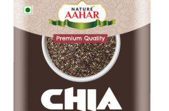 Nature Aahar Raw Chia for Weight loss with Omega 3 and Fiber, Rich in Calcium, Chia Seeds Chia Seeds, Black Chia Seeds(500 g)