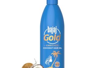 Bajaj Gold Coconut Hair Oil, Enriched With Vitamin E, 500ml
