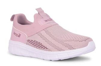 Liberty LEAP7X BOSTER-L2E Sports Shoes for Women with Knitted Upper | EVA Sole, Slip-on Style| Memory Foam Insole | Comfortable Footbed | Walking, Gym & Outdoor Wear-6 UK (39 EU-Peach)