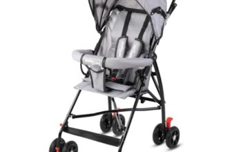 BUMTUM Baby Slim Trim Stroller/Pram for 6 to 36 Months, Reclining backrest, Reversible Handlebar for Babies, Toddler & Kids(Grey)