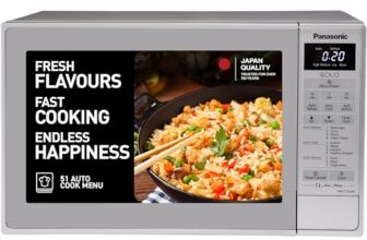 Panasonic 20L Solo Microwave Oven (NN-ST26JMFDG, Silver, 51 Auto Menus)