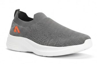 Boldfit Walking Shoes for man Soft Cushioned Without Laces Shoes for Men Memory Foam Shoe for Men Comfortable Ortho Slipon Footwear for Boys Casual Walking Footwear Grey – Size 9