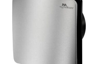 RR Signature Vento Fresh Luxura 150 mm Exhaust Fan For Kitchen, Bathroom | Silent, Compact Design, Easy Install | Thermal Fuse | High Speed 100% Powerful Copper Motor | 2 Year Warranty [Steel Finish]