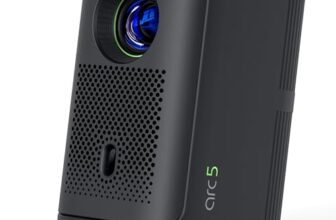 Lumio Arc 5 Portable Home Projector | Official Google TV with Netflix | Native 1080p Full HD | 4K Support | 200 ANSI Lumens | Auto Keystone | Dolby Audio | Sealed Light Engine | Bluetooth Speaker