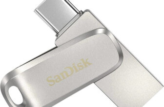 SanDisk SDDDC4-256G-I35 256 GB OTG Drive Compatible with Mobile, Desktop Computer, Laptop USB 3.1 Metal Case(Silver, Type A to Type C)