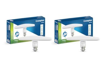 Crompton Twist – T Lamp, 10 w (Cool Day Light), Pack of 2