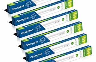 Crompton Laser Ray Neo 1 Feet 5W LED Batten| Energy Efficient Batten for Home | Warm White | Pack of 6