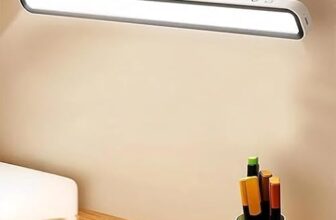 Vrushank Magnetic Rechargeable Desk LED Lamp with Touch Dimmer | 3-Mode Study & Reading Light for Hostel, Bedroom, Travel & Power-Cut Use (36 CM)