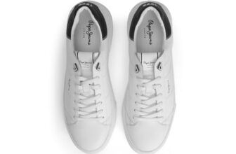 PEPE JEANS Eaton Basic Lightweight White Cupsole Sneakers