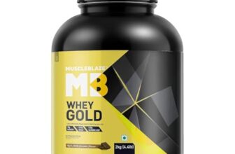 MuscleBlaze Whey Gold 100% Whey Protein Isolate (Rich Milk Chocolate, 2 kg / 4.4 lb) With free 100g Creatine and shaker.