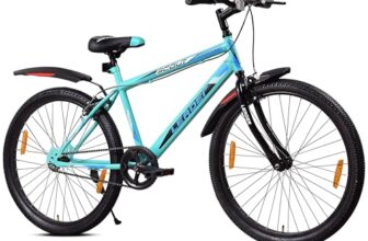 Leader Scout MTB 26T Bike Without Gear Single Speed for Men – SEA Green Black, Ideal for 10 + Years,Mountain Bike,Unisex,Rigid,18 inches