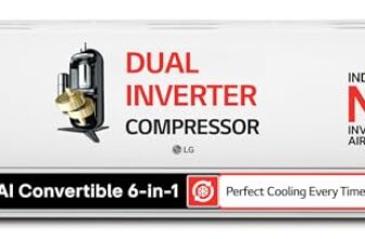 LG 1.5 Ton 5 Star DUAL Inverter Split AC (Copper, AI Convertible 6-in-1, VIRAAT Mode, Faster Cooling & Energy Saving, 4 Way Swing, HD Filter with Anti-Virus Protection, US-Q19YNZE3, White)