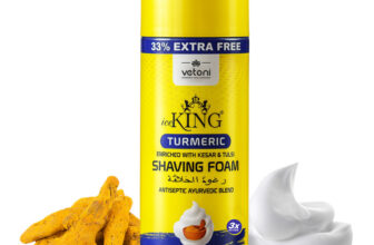 VETONI ICE KING Turmeric Shaving Foam for Men 400ml | Smooth & Natural Grooming(400 ml)