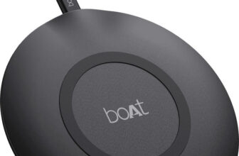 boAt floAtpad 350 Qi Certified r with 6mm Transmission Range & 1 Type C Output Cable Charging Pad