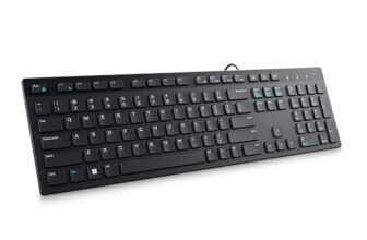 Dell KB216 Wired Multimedia Keyboard – Full-Size Layout with USB Interface, Chiclet Keys, Spill Resistance with 3 Indicator Lights| Plug and Play| Hot Keys: Volume, Mute, Play/Pause, Backward, Forward