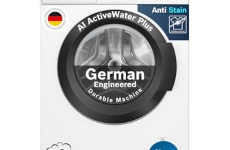 Bosch 8 kg, 5 Star, Anti Stain & AI Active Water+ Fully Automatic Front Loading Washing Machine (WAJ28260IN, Steam with Anti-bacteria, In-Built Heater, White)