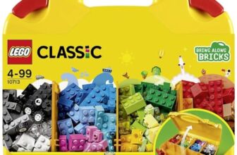 LEGO 10713 Classic Creative Suitcase, Toy Storage, Fun Colourful Basic Building Bricks for Kids, Multicolor (213 pieces)