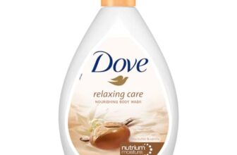 Dove Relaxing Shea Butter Body Wash with Vanilla for Soft Skin, Soothing Scent, 1L