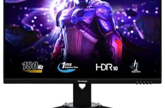 ViewSonic XG2709 60.96 Cm 27 Inch FHD IPS Gaming Monitor with 180Hz, 1Ms, Height Adjustment, AMD Free Sync, Srgb104%, HDR10, Bezelless, Eye Care, Wall Mount, Game Mode, HDMI, DP, VGA.