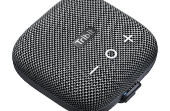 Tribit StormBox Micro 2 Portable Speaker: 90dB Loud Sound Deep Bass IP67 Waterproof Small Speaker Built-in Strap, 12H Playtime Long Battery 120ft for Outdoor Camping Biking (Black)