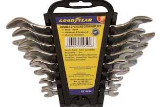 Goodyear 8 PCS DOUBLE OPEN END SPANNER SET