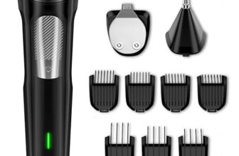 Lifelong All in One Trimmer for Men | 12-in-1 Shaving Kit for Man | Precision Multi Razor Beard, Nose, Body, Private Parts | Full Body Shaver | Best Grooming Gifts | 7Combs | 120Min Runtime | 9000RPM