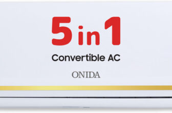 ONIDA 2025 Model 1.5 Ton 3 Star Split Inverter 5-in-1 Convertible Cooling with Deep Cleaning AC(IR183PRSG, White)