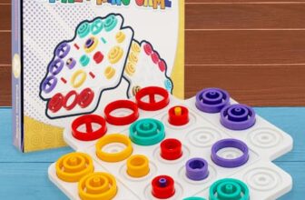 ToyMagic Krazy Ring Brain Teasers Toy Jigsaw Intelligence Puzzle Game for 5+ Year Kids|3D Strategy Board Game with Colorful Rings|2-4 Players Table Top Board Game |Best Birthday Gift|Made in India