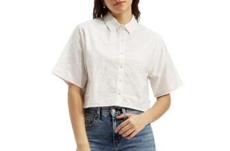 Levi’s Women’s Textured Spread Collar Shirt