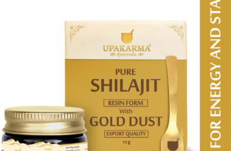 UPAKARMA Shilajit Gold Resin 10g | Contains 24K Gold | Natural Strength & Stamina Booster(10 g)