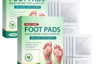 Crasts Foot patch (Pack of 20) Herbal And Gentle Ingredient Detox Foot Pads, Natural Ingredients for Sleep Aid, Pain Relief, Toxin Removal with Bamboo Vinegar and Acupoint Micro-Massage Technology