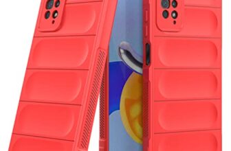 Amazon Brand – Solimo Mobile Cover for Mi Redmi Note Pro Plus 5G (Silicone_Red)