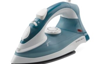 Bajaj MX 3 Neo Steam Iron | 1250 Watts Power For Faster Ironing | Vertical & Horizontal Ironing | Spray Function | Anti-Bacterial & Non-Stick Soleplate Coating | 2-Yr Warranty By Bajaj 【Blue】