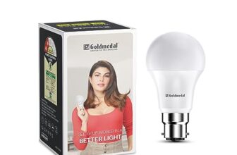 Goldmedal WOW 9W B22 Base LED Bulb For Home & Office | 230 Degree Light Coverage | 4kV Surge Protection | High Voltage Protection | Energy Efficient | Cool Daylight (6500K)