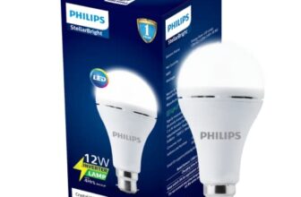 PHILIPS 12W Emergency Bulb | Rechargeable Emergency Bulb for Power Cuts | Backup : 4hrs, Cool Day Light,Pack of 1, b22d, LED