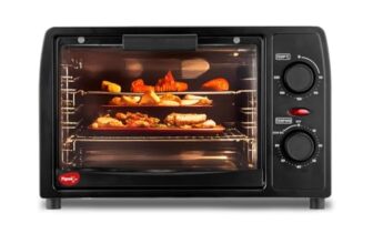 Pigeon Oven Toaster Grill 14 Liters OTG| 900 Watts| Toast, Grill, Bake & Roast | Heat Resistant Tempered Glass| Black