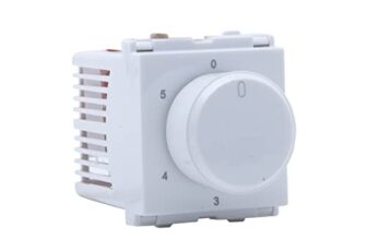 Wipro Northwest Venia Fan Regulator 5+1 Position Step Type 360, White (pack of 6)