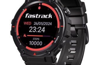 Fastrack Xtreme PRO Smartwatch with 1.43″ AMOLED Display with 466 * 466 Pixel Resolution|SingleSync BT Calling|AI Voice Assistant|100+ Sports Modes and Watchfaces|Upto 5 Day Battery|IP68